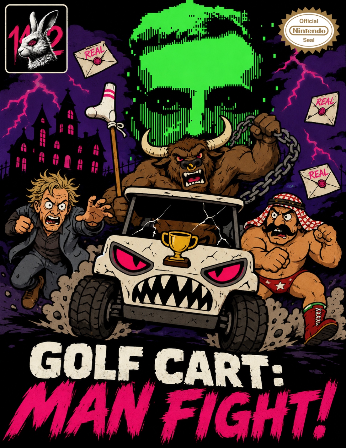Golf Cart: Man Fight! — official box art